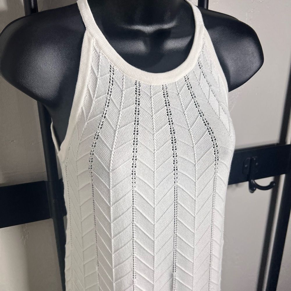 Joie Crochet Mini Dress ivory white Size XS